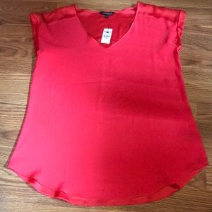 Bright Coral Express Satin Tee